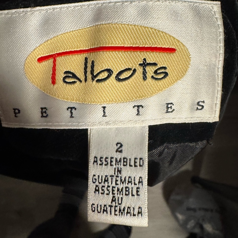 Talbots Black Velvet Jacket - Picture 2 of 11